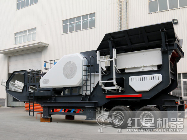 鵝卵石移動式破碎站 鵝卵石移動式破碎站