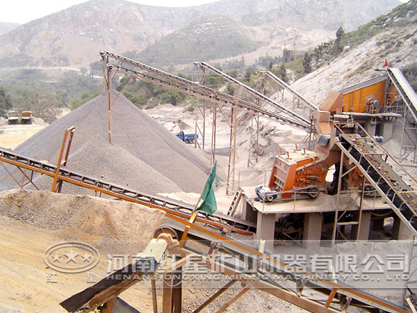 人工砂作業現場 人工砂作業現場