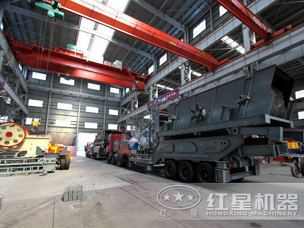 紅星機(jī)器車載移動式制砂機(jī) 紅星機(jī)器車載移動式制砂機(jī)