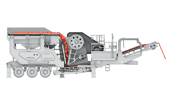 花崗巖移動(dòng)破碎站結(jié)構(gòu)圖 花崗巖移動(dòng)破碎站結(jié)構(gòu)圖