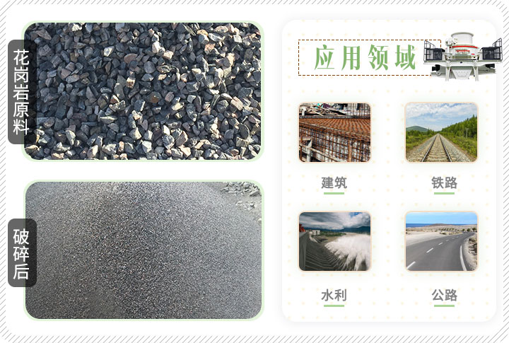花崗巖制砂機(jī)應(yīng)用領(lǐng)域 花崗巖制砂機(jī)應(yīng)用領(lǐng)域
