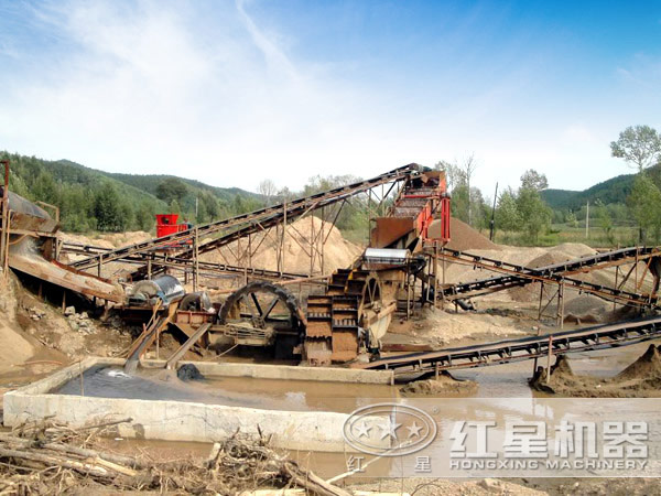 洗砂設備作業現場圖 洗砂設備作業現場圖