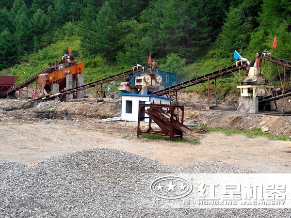 制砂生產線現場圖 制砂生產線現場圖