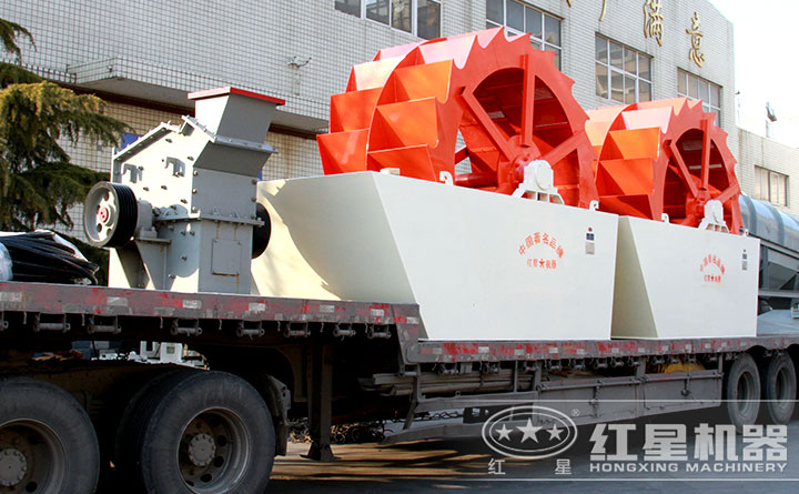 兩臺雙輪洗砂機發(fā)貨了 兩臺雙輪洗砂機發(fā)貨了