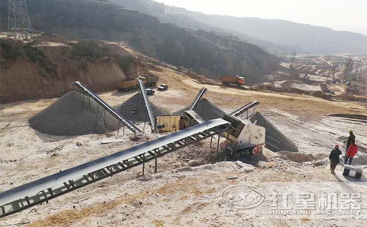 小型反擊碎石機客戶現場 小型反擊碎石機客戶現場