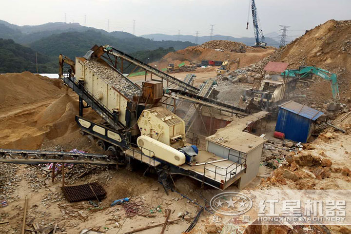 建筑垃圾粉碎現場 建筑垃圾粉碎現場