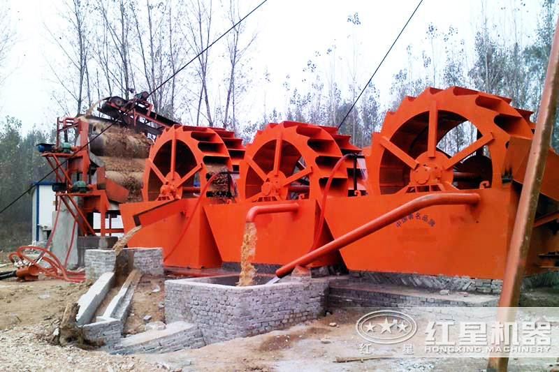 石粉洗砂機設備現場實拍 石粉洗砂機設備現場實拍