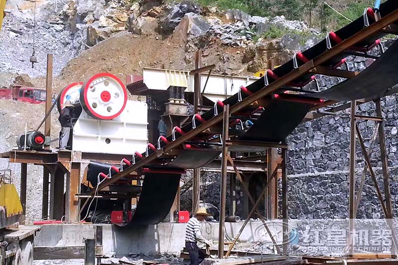 粉碎混凝土現場 粉碎混凝土現場