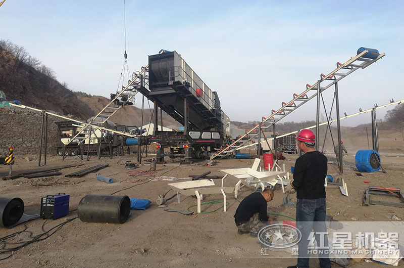 建筑垃圾處理生產現(xiàn)場 建筑垃圾處理生產現(xiàn)場