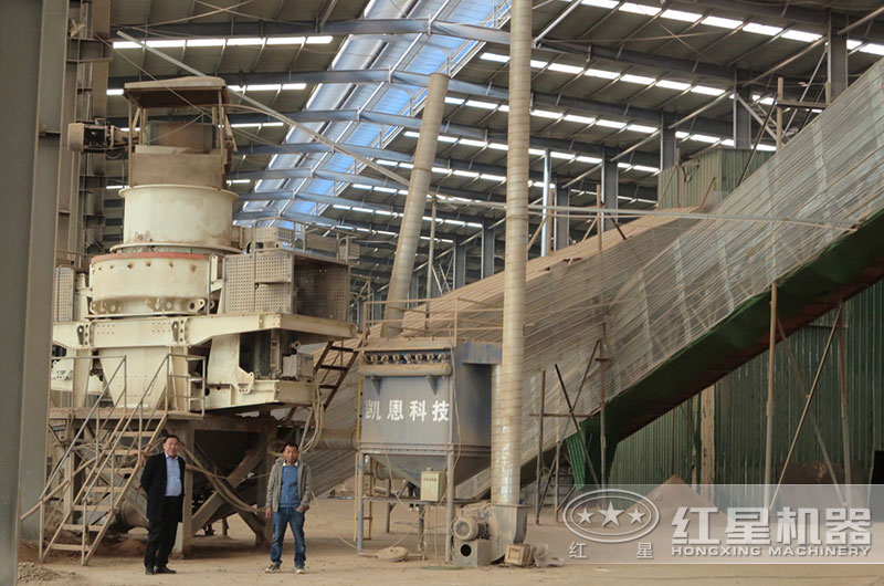 河卵石打砂生產客戶現場 河卵石打砂生產客戶現場